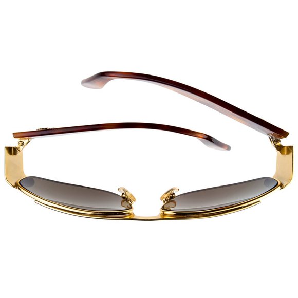 Rectangular vintage sunglasses by Von Furstenberg - Picture 4 of 10